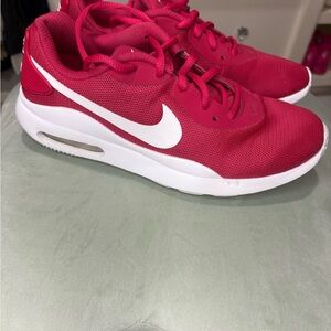 Nike Women's Red and White Sneakers